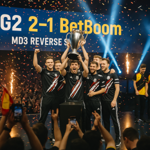 Leia mais sobre o artigo G2 2×1 BetBoom: a primeira taça com NertZ veio após virada na MD3